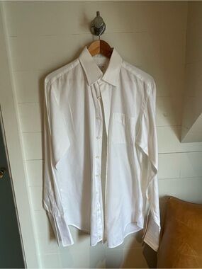 Hamilton White Men's Long-Sleeve Dress Shirt